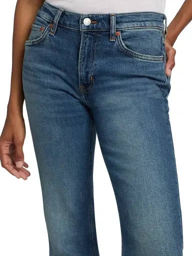 RE/DONE Women's The Strutter Wide-Flare Jeans - Sonoma Indigo - Size 32 | Thumbnail 6