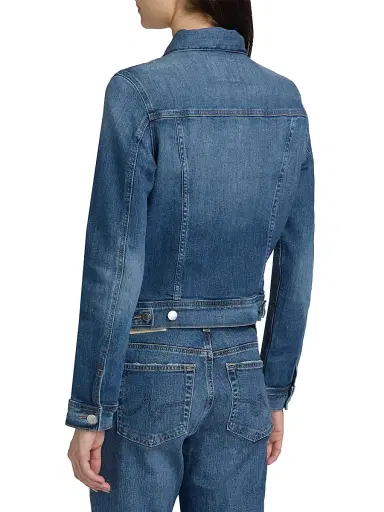 AG Jeans Women's Robyn Denim Crop Jacket - Illiad - Size XS | Thumbnail 5