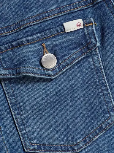 AG Jeans Women's Robyn Denim Crop Jacket - Illiad - Size XS | Thumbnail 7