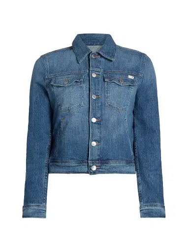 AG Jeans Women's Robyn Denim Crop Jacket - Illiad - Size XS | Thumbnail 1