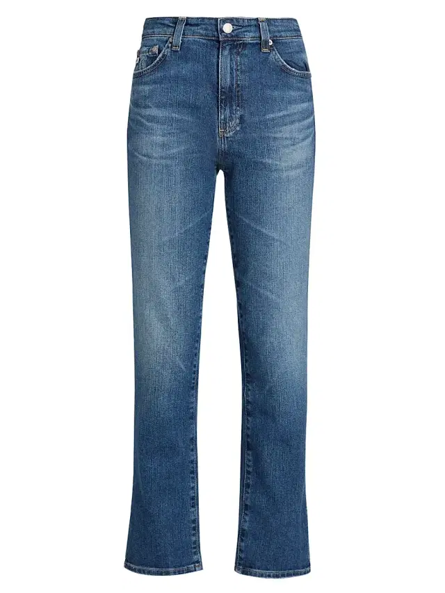 AG Jeans Women's Mari Slim Straight-Leg Crop Jeans - Prague