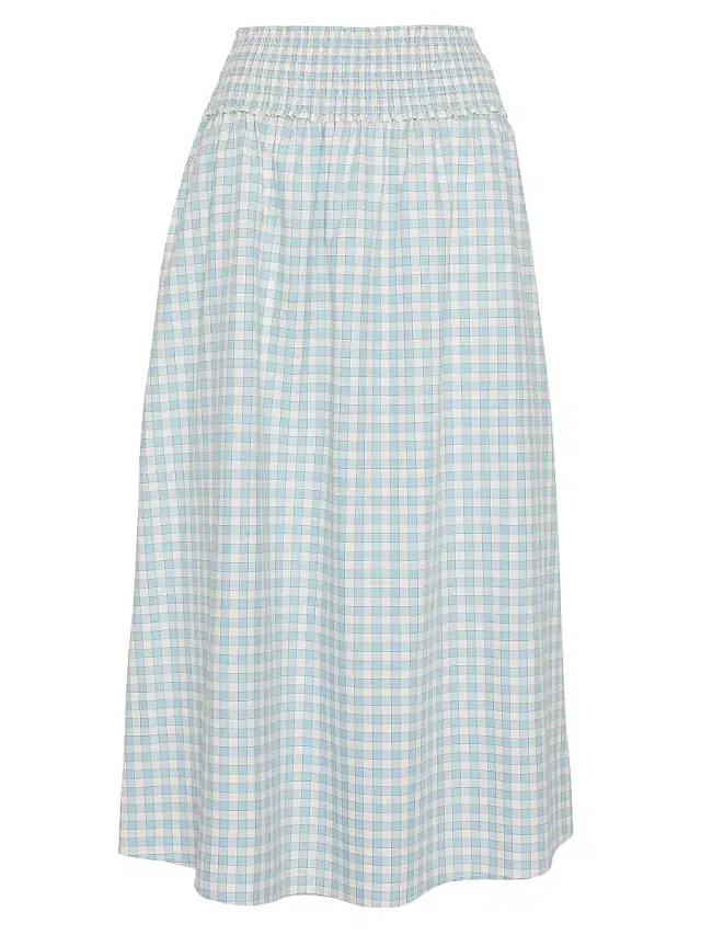 Hill House Home Women's The Delphine Nap Skirt - Blue Red Gingham