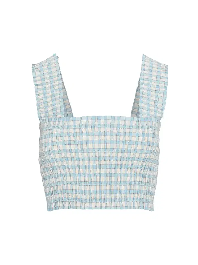 Hill House Home Women's The Azalea Nap Top - Blue Red Gingham
