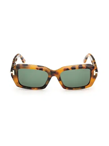Tom Ford Women's 53MM Rectangular Sunglasses - Brown Green | Thumbnail 2
