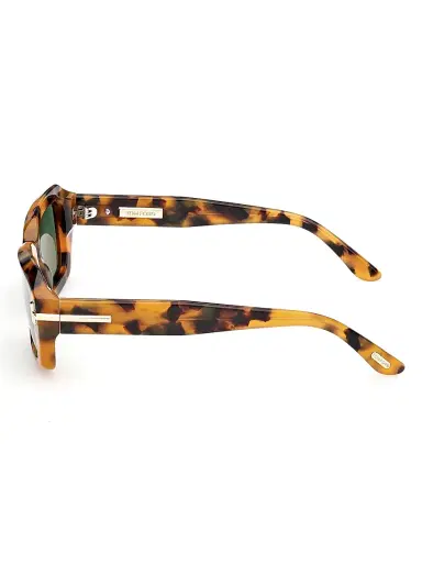 Tom Ford Women's 53MM Rectangular Sunglasses - Brown Green | Thumbnail 3