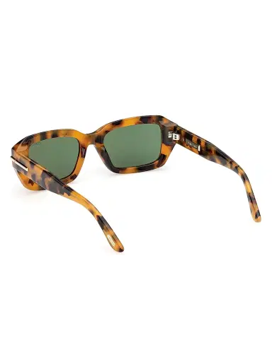 Tom Ford Women's 53MM Rectangular Sunglasses - Brown Green | Thumbnail 4