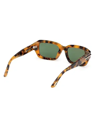 Tom Ford Women's 53MM Rectangular Sunglasses - Brown Green | Thumbnail 6