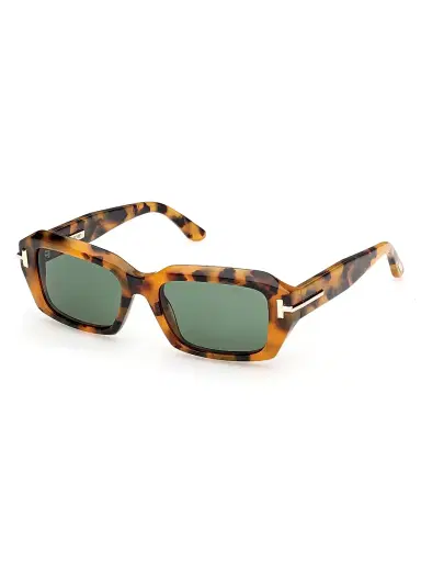 Tom Ford Women's 53MM Rectangular Sunglasses - Brown Green | Thumbnail 1