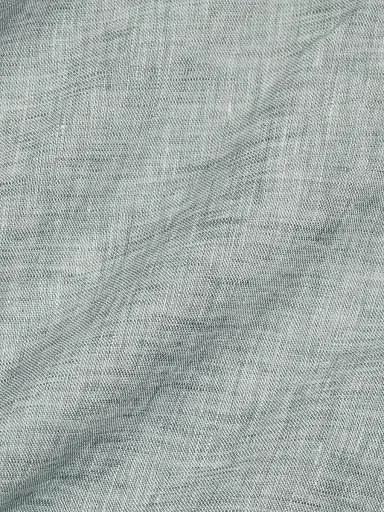 Canali Men's Solid Linen Sport Shirt - Teal | Thumbnail 7 Canali Men's Solid Linen Sport Shirt - Teal | Thumbnail 7