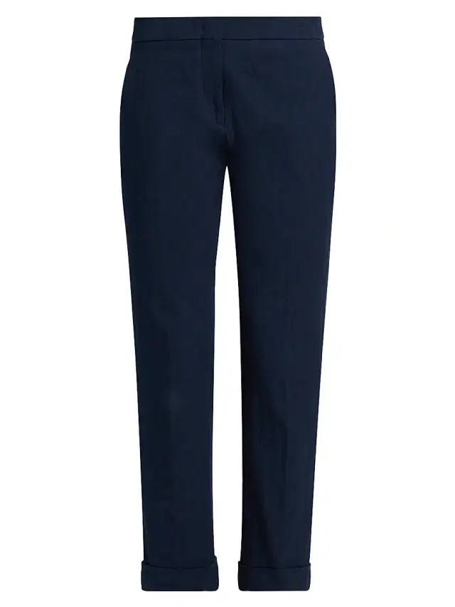 Women's Milano Cotton Cigatette Trousers - Corda Scuro