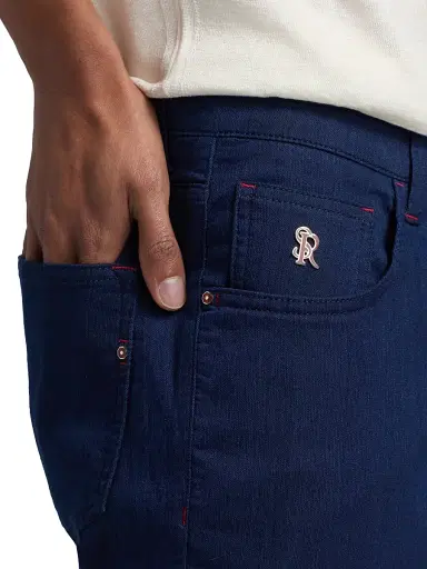 Stefano Ricci Men's Dark-Wash Slim Jeans - Blue Dark Wash - Size 42 | Thumbnail 6 Stefano Ricci Men's Dark-Wash Slim Jeans - Blue Dark Wash - Size 42 | Thumbnail 6
