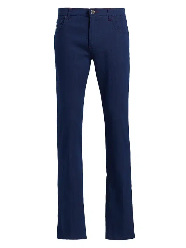 Men's Dark-Wash Slim Jeans - Blue Dark Wash