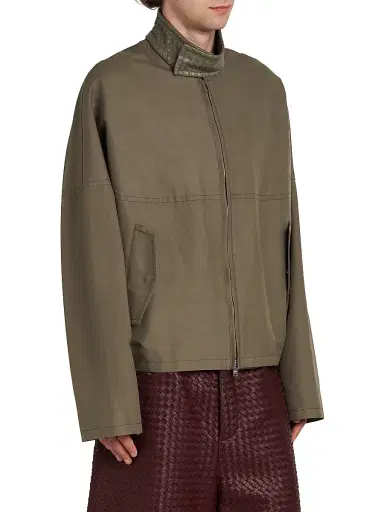 Bottega Veneta Men's Compact Cotton Jacket | Thumbnail 4 Bottega Veneta Men's Compact Cotton Jacket | Thumbnail 4