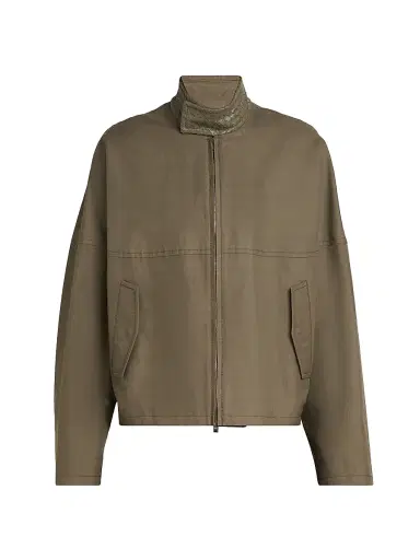 Bottega Veneta Men's Compact Cotton Jacket | Thumbnail 1 Bottega Veneta Men's Compact Cotton Jacket | Thumbnail 1