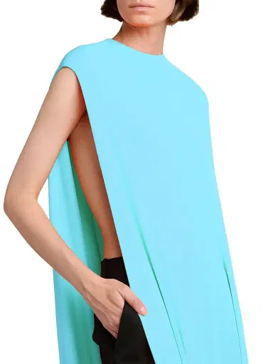 Tom Ford Women's Asymmetric Crepe Jersey Top | Thumbnail 6