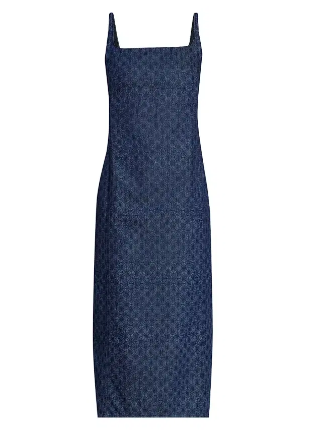 Dries Van Noten Women's Debano Geometric Denim Midi-Dress - Dessin B