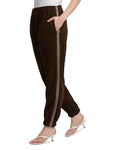 Versace Women's Jacquard Cotton-Blend Terry Joggers | Thumbnail 4 Versace Women's Jacquard Cotton-Blend Terry Joggers | Thumbnail 4