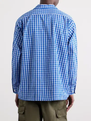 Beams Plus Camp-Collar Checked Cotton Shirt - Men | Thumbnail 4 Beams Plus Camp-Collar Checked Cotton Shirt - Men | Thumbnail 4