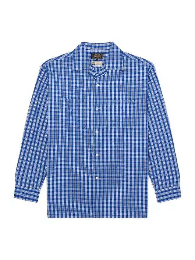 Camp-Collar Checked Cotton Shirt - Men