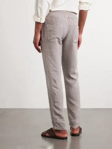 Thom Sweeney Straight-Leg Linen Drawstring Trousers - Men | Thumbnail 4 Thom Sweeney Straight-Leg Linen Drawstring Trousers - Men | Thumbnail 4