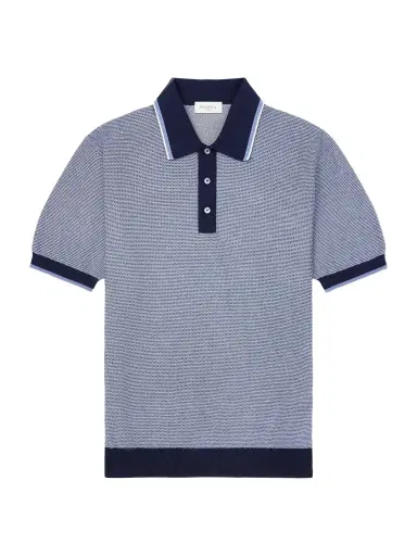 PIACENZA 1733 Honeycomb-Knit Cotton Polo Shirt - Men | Thumbnail 1