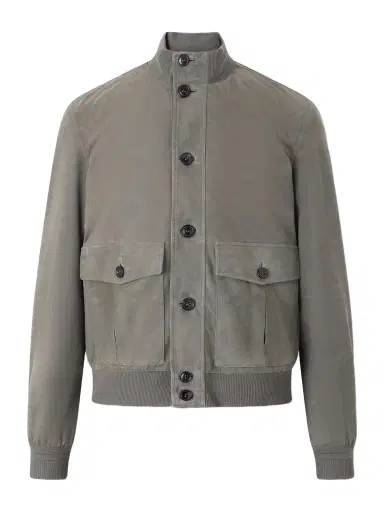 Zegna Ribbed Suede Jacket - Men | Thumbnail 1 Zegna Ribbed Suede Jacket - Men | Thumbnail 1