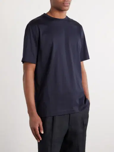 Zegna Cotton-Jersey T-Shirt - Men | Thumbnail 3