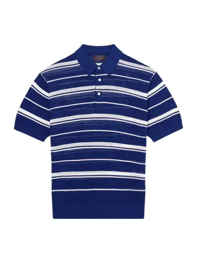 Beams Plus Striped Knitted Cotton Polo Shirt - Men | Thumbnail 1