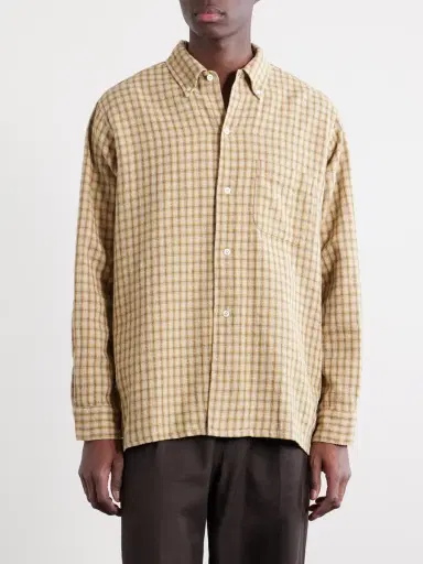 Beams Plus Button-Down Collar Checked Cotton Shirt - Men | Thumbnail 3