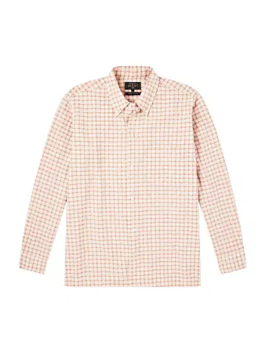 Beams Plus Button-Down Seersucker Checked Cotton and Linen-Blend Shirt - Men | Thumbnail 1