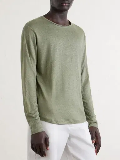Orlebar Brown OB-T Linen-Jersey T-Shirt - Men | Thumbnail 3