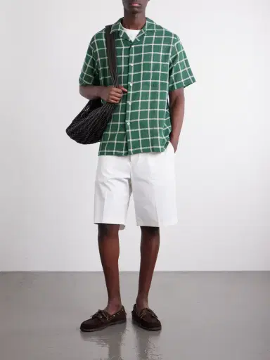 Portuguese Flannel Alvor Checked Organic Cotton Shirt - Men | Thumbnail 2 Portuguese Flannel Alvor Checked Organic Cotton Shirt - Men | Thumbnail 2