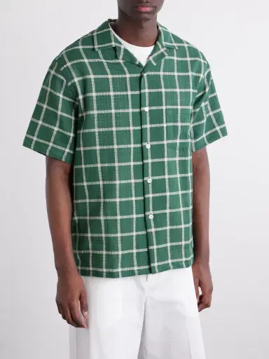 Portuguese Flannel Alvor Checked Organic Cotton Shirt - Men | Thumbnail 3 Portuguese Flannel Alvor Checked Organic Cotton Shirt - Men | Thumbnail 3