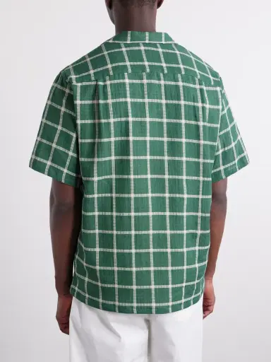 Portuguese Flannel Alvor Checked Organic Cotton Shirt - Men | Thumbnail 4 Portuguese Flannel Alvor Checked Organic Cotton Shirt - Men | Thumbnail 4