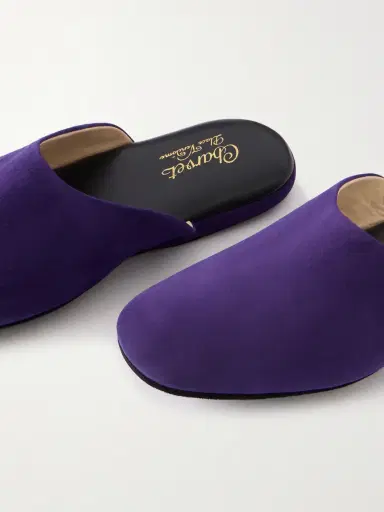 Charvet Suede Slippers - Men | Thumbnail 4