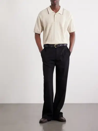 Beams Plus Jacquard-Knit Polo Shirt - Men | Thumbnail 2