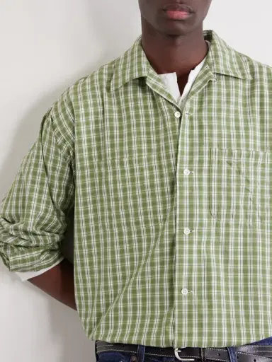 Beams Plus Checked Madras Cotton Shirt - Men | Thumbnail 5