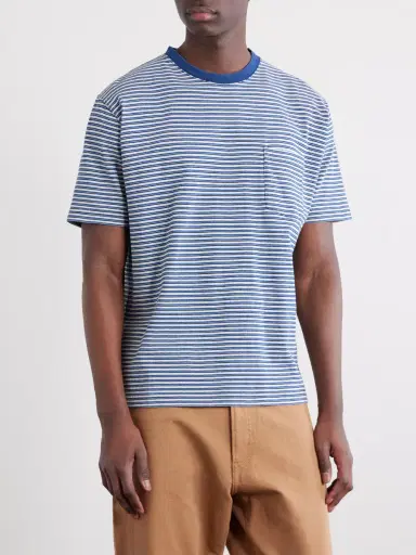 Beams Plus Striped Cotton-Jersey T-Shirt - Men | Thumbnail 3