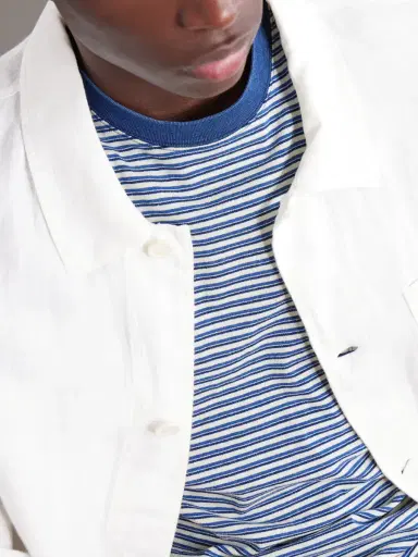 Beams Plus Striped Cotton-Jersey T-Shirt - Men | Thumbnail 5