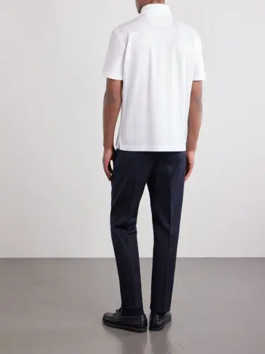 Zegna Knitted Cotton-Piqué Polo Shirt - Men | Thumbnail 4 Zegna Knitted Cotton-Piqué Polo Shirt - Men | Thumbnail 4