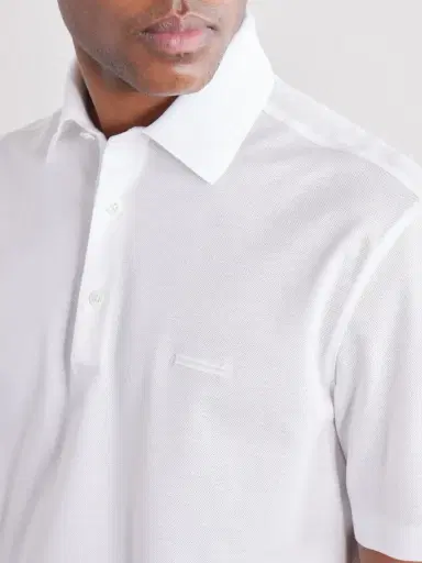 Zegna Knitted Cotton-Piqué Polo Shirt - Men | Thumbnail 5 Zegna Knitted Cotton-Piqué Polo Shirt - Men | Thumbnail 5
