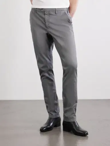 Canali Slim-Fit Stretch Cotton-Blend Gabardine Trousers - Men | Thumbnail 3 Canali Slim-Fit Stretch Cotton-Blend Gabardine Trousers - Men | Thumbnail 3