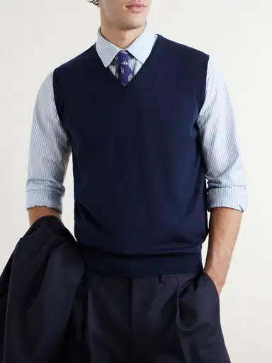 John Smedley Hadfield Slim-Fit Merino Wool Sweater Vest - Men | Thumbnail 3 John Smedley Hadfield Slim-Fit Merino Wool Sweater Vest - Men | Thumbnail 3