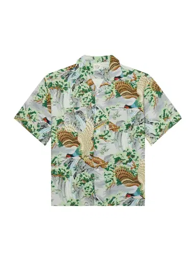 OrSlow Camp-Collar Printed Voile Shirt - Men | Thumbnail 1 OrSlow Camp-Collar Printed Voile Shirt - Men | Thumbnail 1