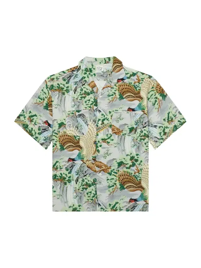 OrSlow Camp-Collar Printed Voile Shirt - Men