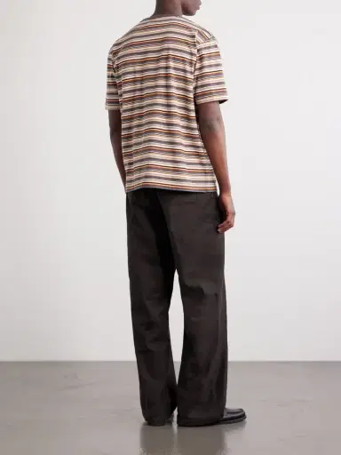 Beams Plus Striped Cotton-Jersey T-Shirt - Men | Thumbnail 4