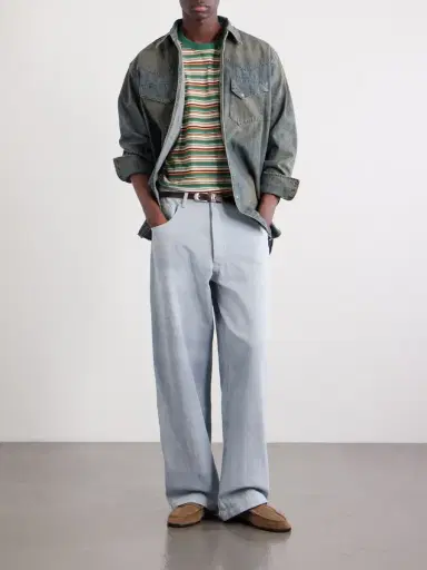 Beams Plus Striped Cotton-Jersey T-Shirt - Men | Thumbnail 2 Beams Plus Striped Cotton-Jersey T-Shirt - Men | Thumbnail 2