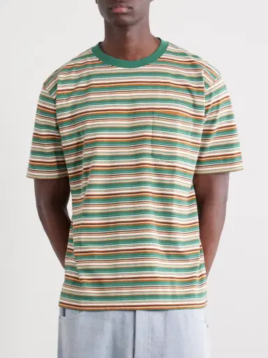 Beams Plus Striped Cotton-Jersey T-Shirt - Men | Thumbnail 3 Beams Plus Striped Cotton-Jersey T-Shirt - Men | Thumbnail 3