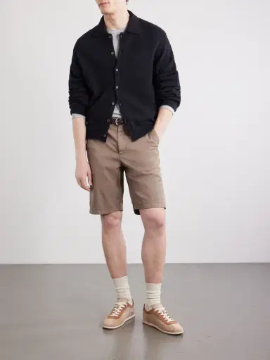 Canali Straight-Leg Stretch Cotton-Blend Gabardine Shorts - Men | Thumbnail 2 Canali Straight-Leg Stretch Cotton-Blend Gabardine Shorts - Men | Thumbnail 2