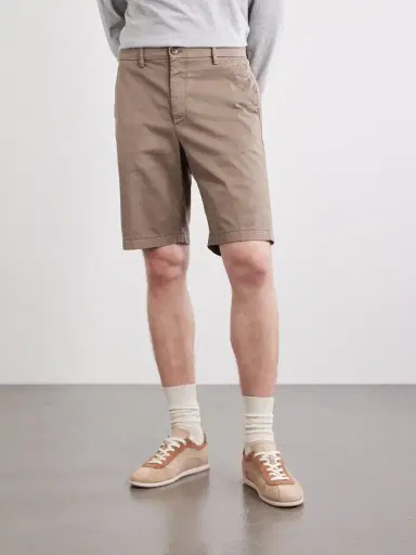 Canali Straight-Leg Stretch Cotton-Blend Gabardine Shorts - Men | Thumbnail 3 Canali Straight-Leg Stretch Cotton-Blend Gabardine Shorts - Men | Thumbnail 3